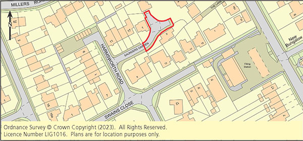 Lot: 95 - TWO PARCELS OF FREEHOLD LAND - Plan showing location of land for sale